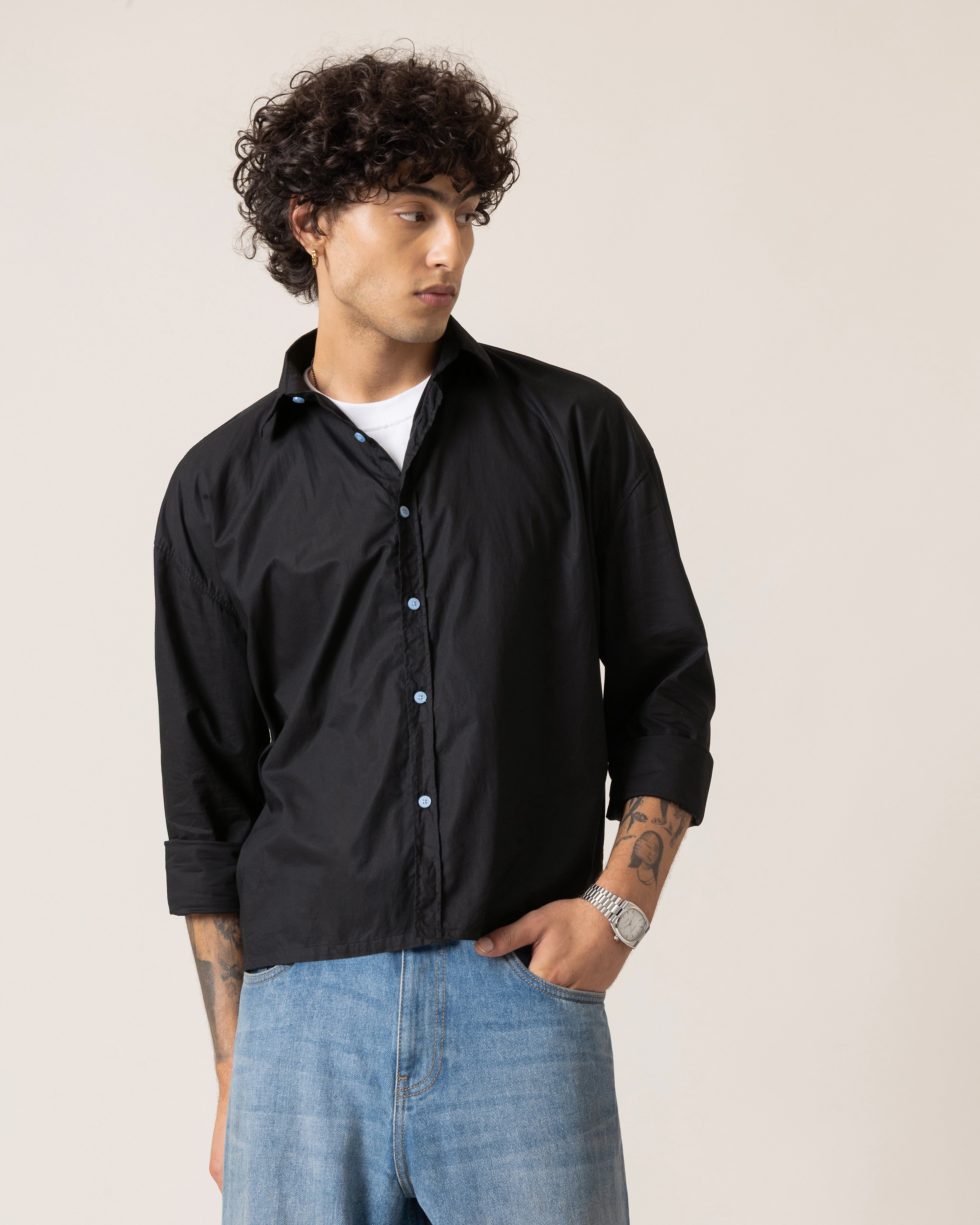 Bad vibes? Nah Babe Cropped Shirt