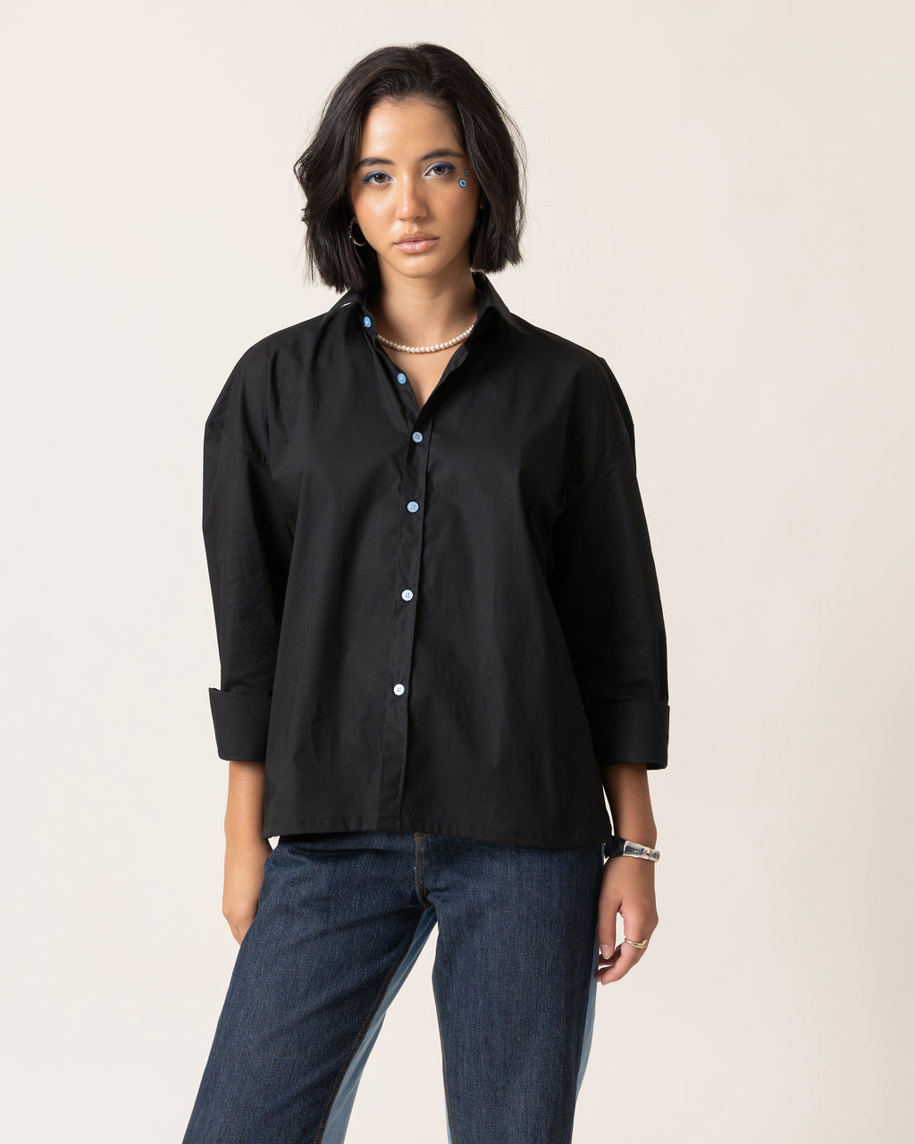Bad vibes? Nah Babe Cropped Shirt