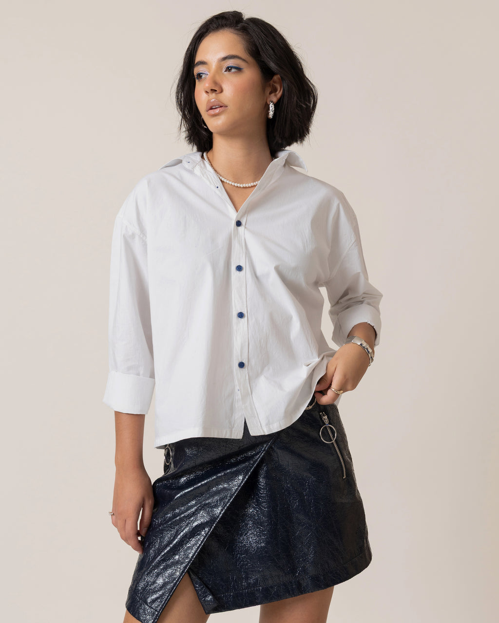 Too hot for your Nazar Cropped Shirt